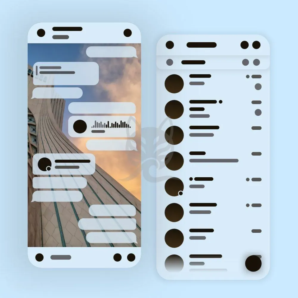 Anime Stream Telegram theme preview (light)