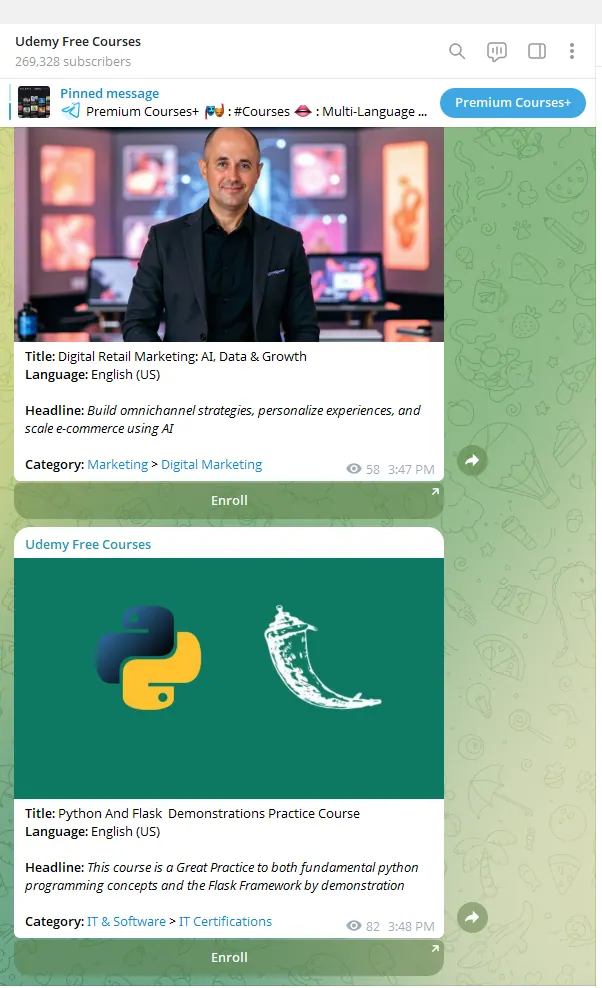 Courses Telegram Channel
