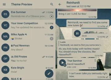 Artista Android theme — creator preview