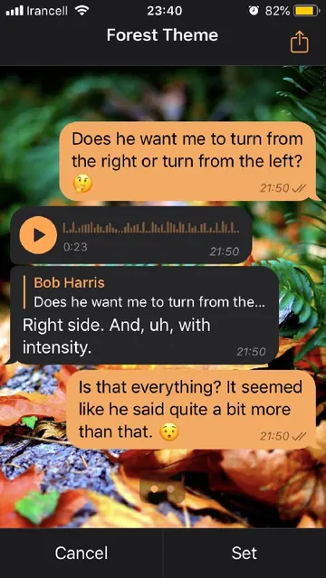 Forest iPhone theme — creator preview