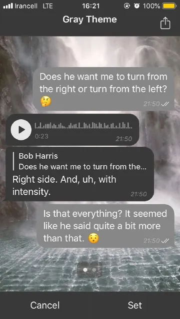 Gray iPhone theme — creator preview