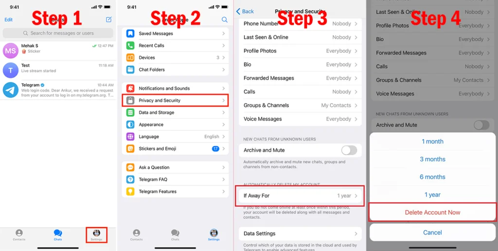 How To Deactivate Your Telegram Account On IPhone