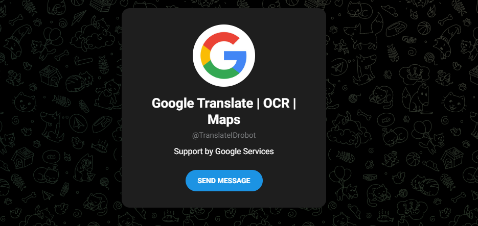 Google Translate | OCR | Maps Telegram  Bots