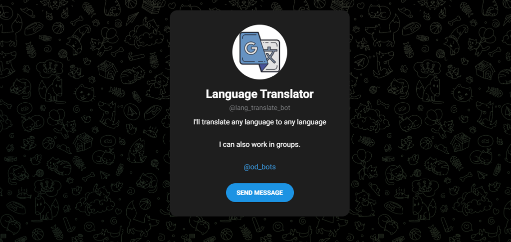 Language Translator Telegram Bot