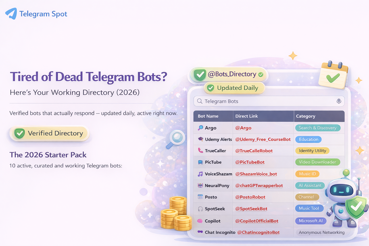 Active Telegram Bots 2026